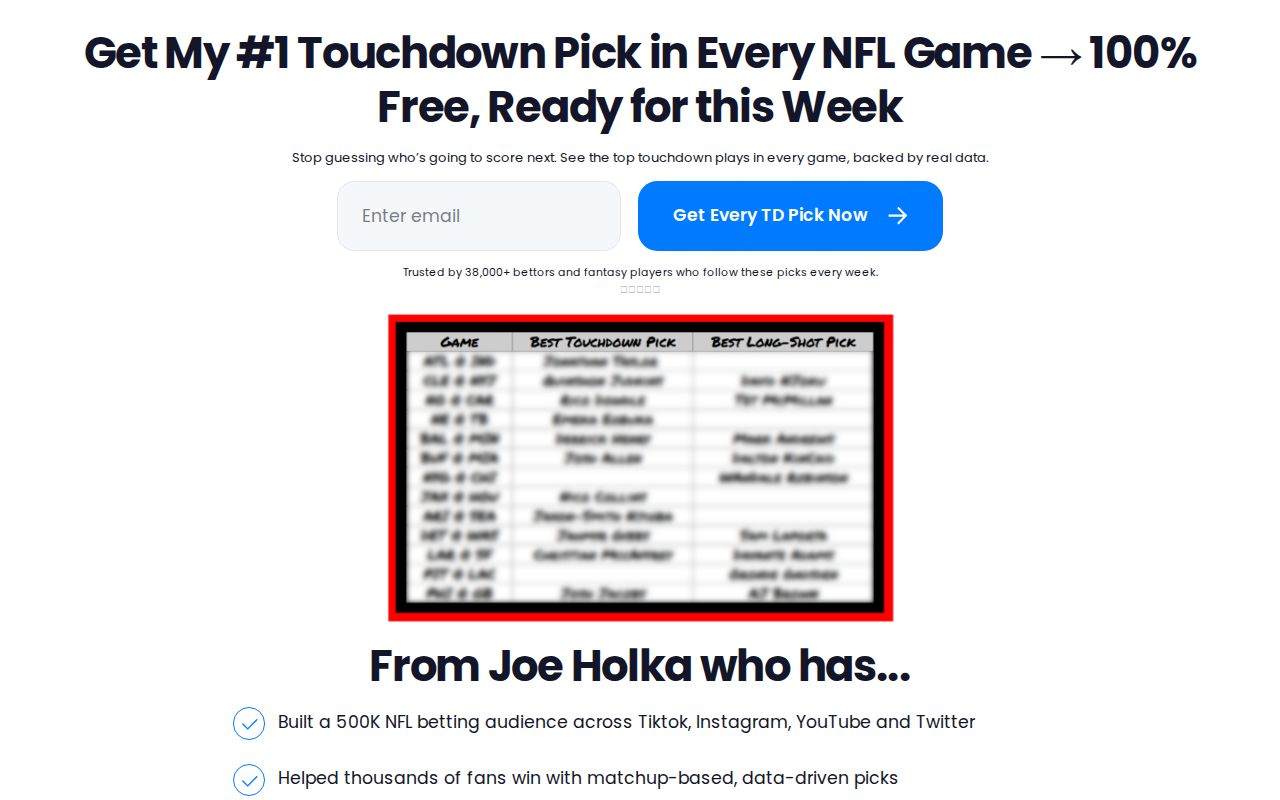 Touchdown Picks